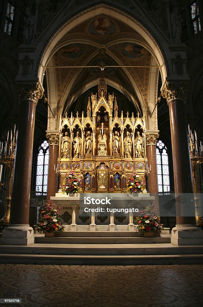 Igreja promessa em Viena - Foto de stock de Altar royalty-free