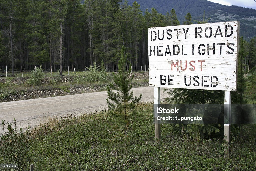 Warning sign  Dust Stock Photo