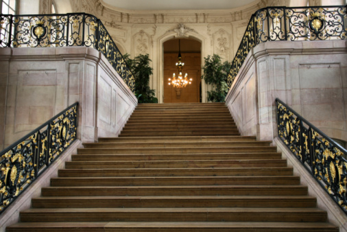 Chic stairs at an entrance