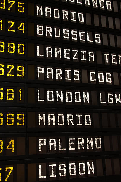 istock Airport departures board 97503169