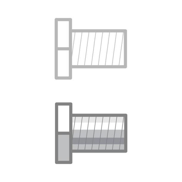 Bushing icon flat web sign symbol logo label Bushing icon flat web sign symbol logo label set chuck drill part stock illustrations