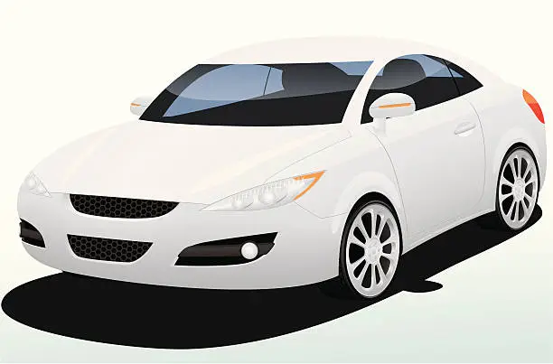 Vector illustration of MuMu Silver Concept Car