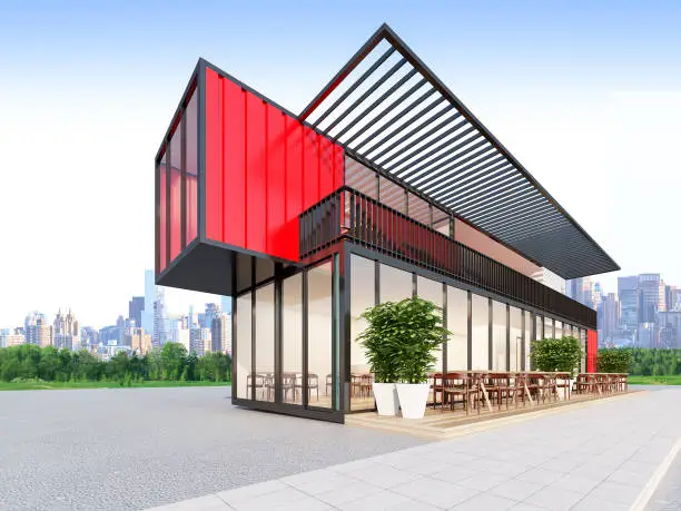 Photo of The Container Restaurant & Bar , 3d rendering