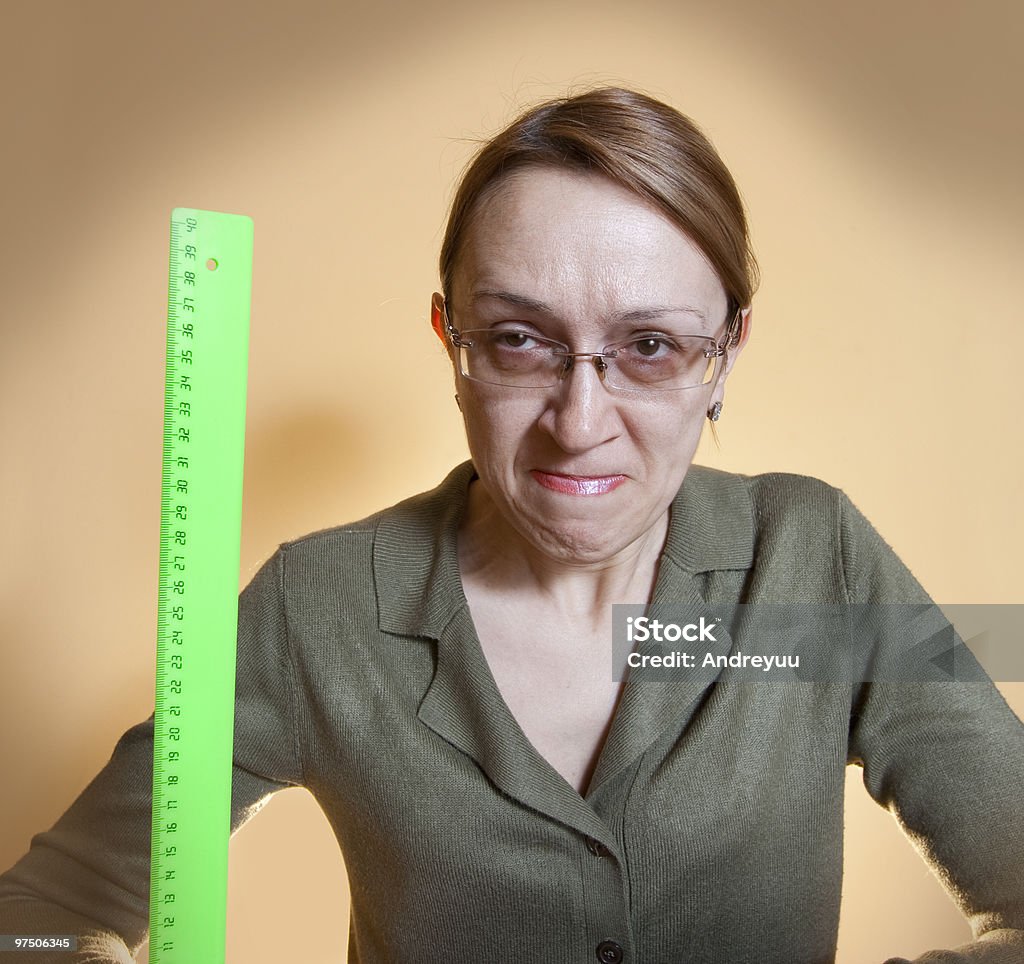 Crazy female teacher  School Principal Stock Photo