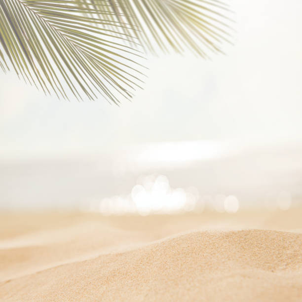 Sand with sea sky background, summer concept