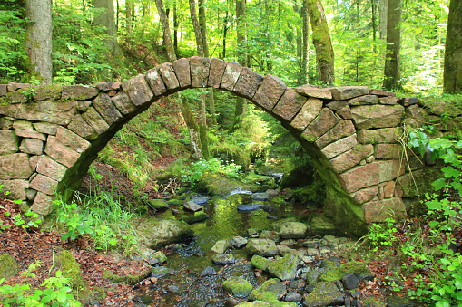 stone bridge in the schweinbachtal near hirsau in the district of Calw