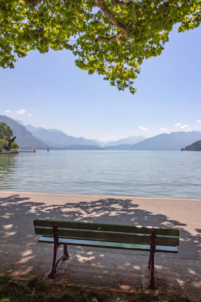 istock An Empty Bench on Lake Annecy 975091436