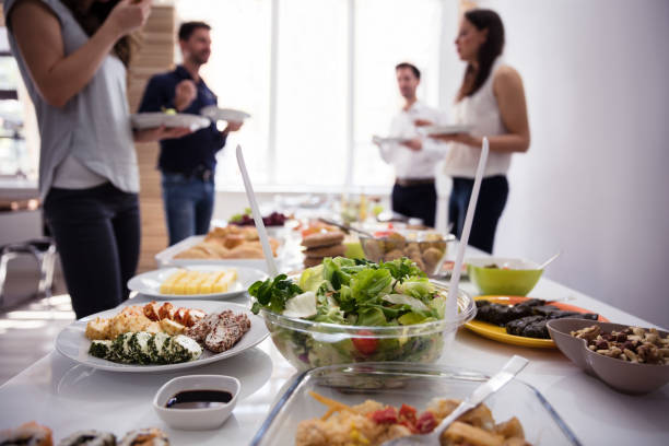 Close-up Of Delicious Fresh Food On Table At Party
