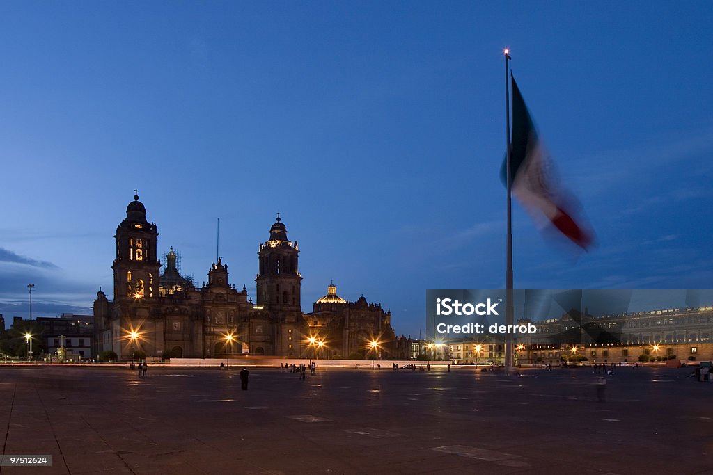 Città del Messico - Foto stock royalty-free di Zócalo - Piazza della Costituzione di Città del Messico