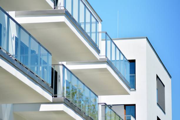 istock Modern apartment building exterior 975129816