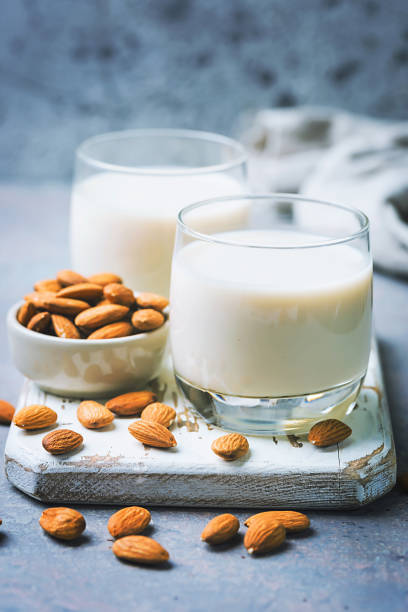 istock Organic almond milk 975190344