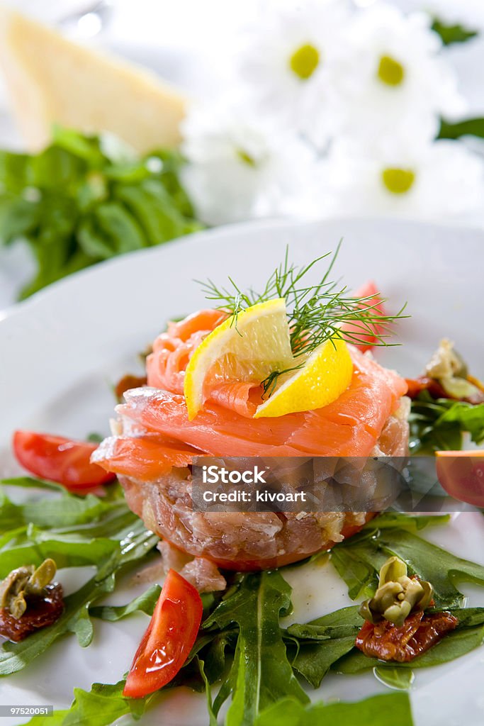 Stek z tuńczyka z Łosoś wędzony - Zbiór zdjęć royalty-free (Bez ludzi)