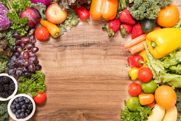 istock Healthy fruits and vegetables. 975205660