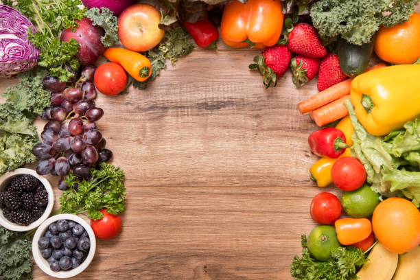 istock Healthy fruits and vegetables. 975205770