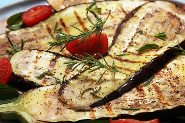 istock grilled eggplants seasoned with olive oil, garlic and mint 975213206