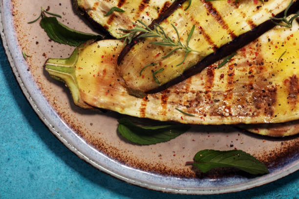 istock grilled eggplants seasoned with olive oil, garlic and mint 975213620