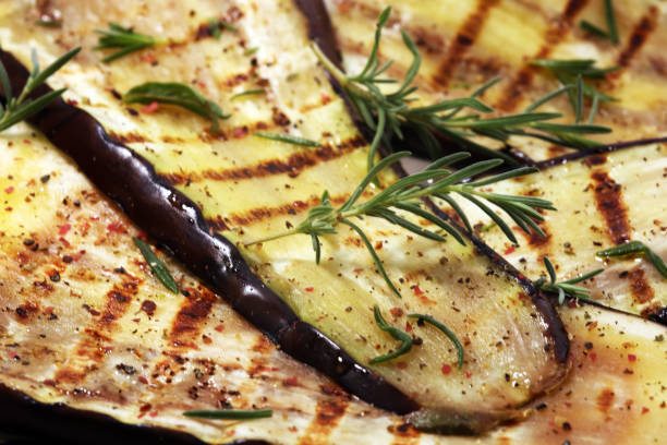 istock grilled eggplants seasoned with olive oil, garlic and mint 975213786