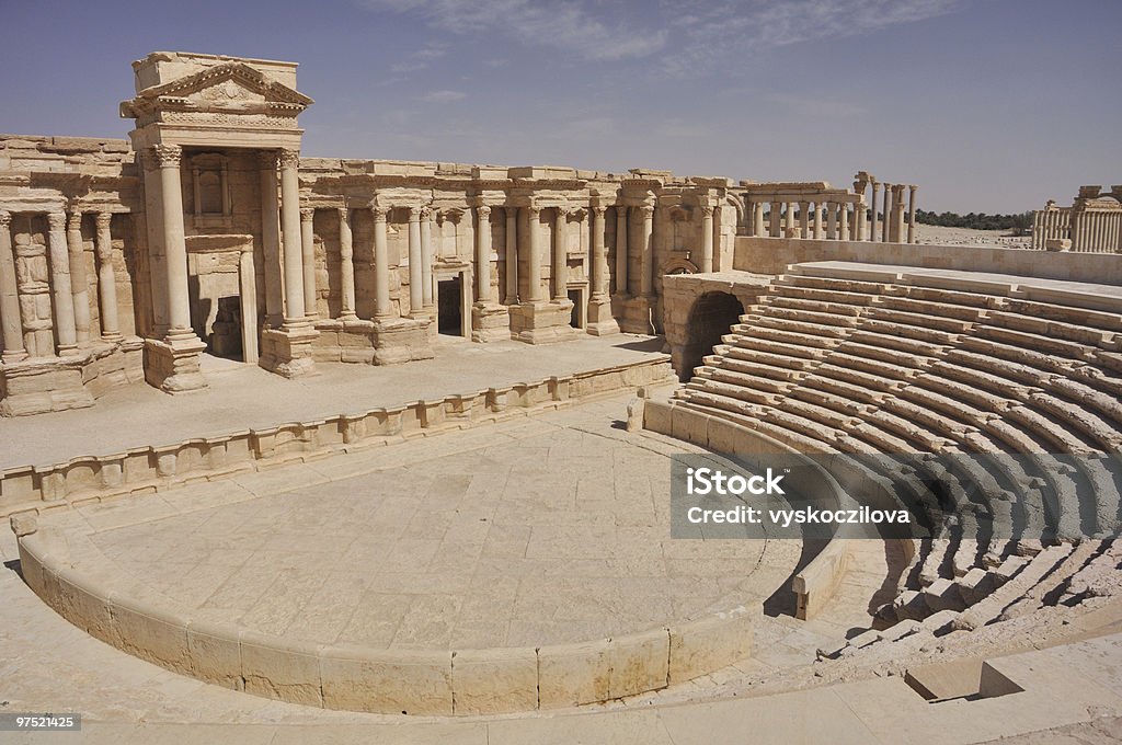 Theater at Palmyra  Palmyra - Syria Stock Photo