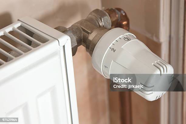 Heating Radiator With Regulator Stock Photo - Download Image Now - Climate, Color Image, Control