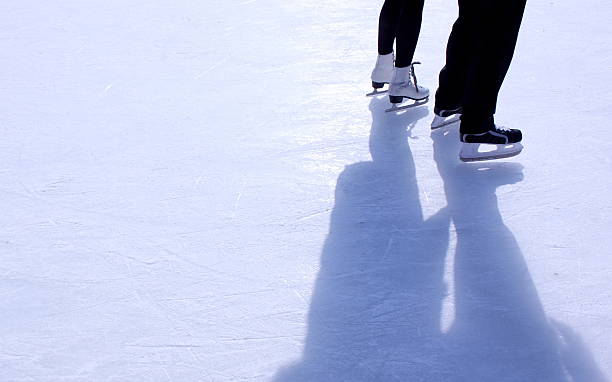 istock Couple on skating rink 97522206