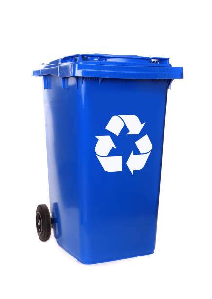 istock Recycling isolated bins on white background 975274558