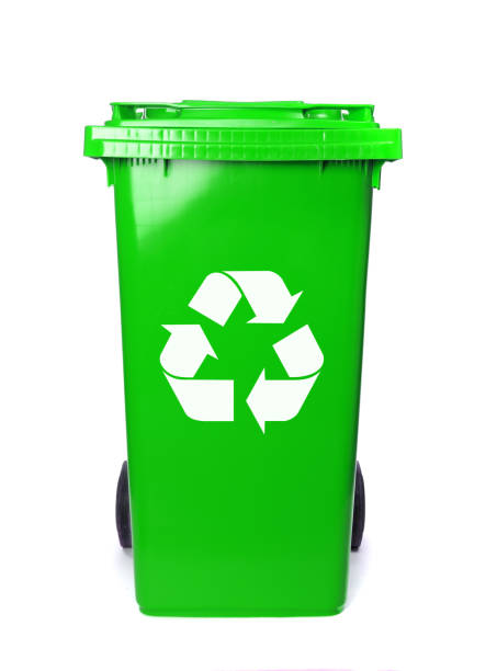 istock Recycling isolated bins on white background 975274570