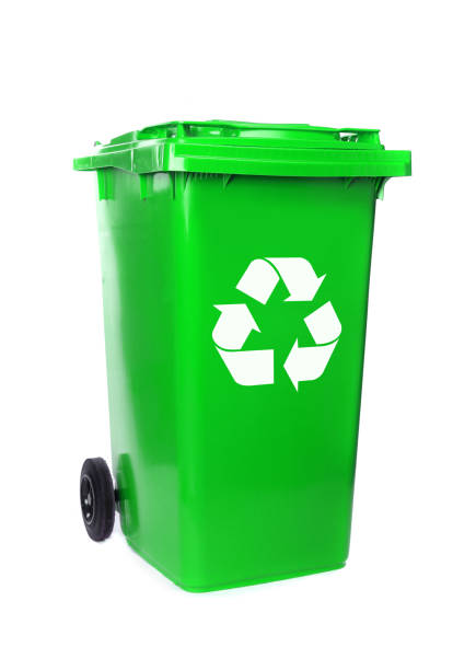 istock Recycling isolated bins on white background 975274752