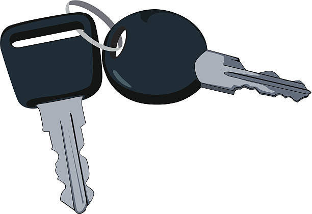 keys vector art illustration