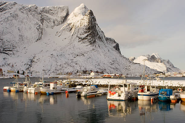 istock port on the lofoten 97531296