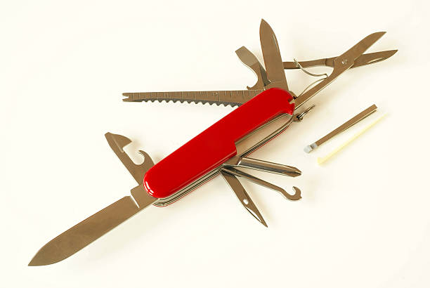 istock Swiss army style knife 97532707