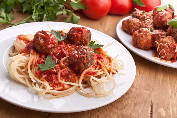 istock spaghetti with meatballs in tomato sauce on a plate 97532969
