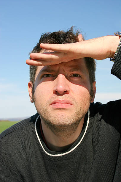 istock Man with sight into to distance 97533613