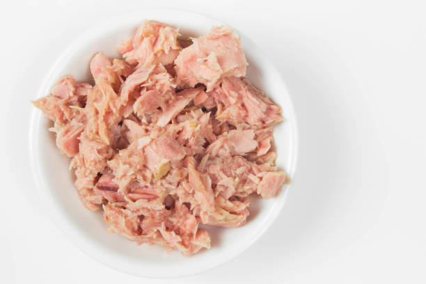 istock bowl of tuna chunks on white background 975443894