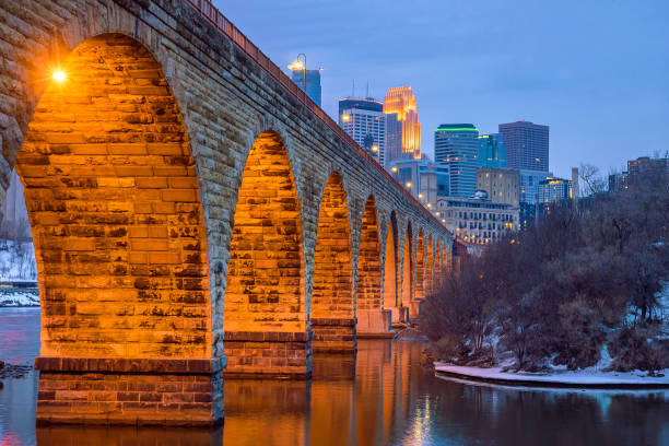 istock Minneapolis downtown skyline in Minnesota, USA 975465578