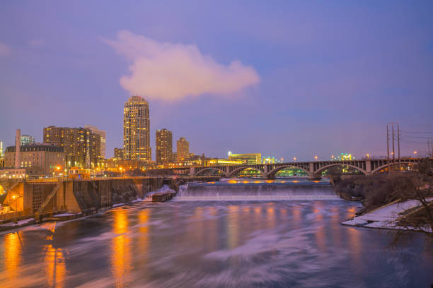 istock Minneapolis downtown skyline in Minnesota, USA 975465586