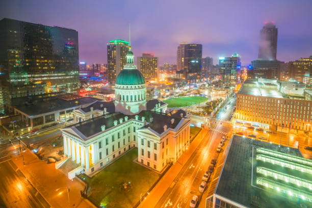 istock St. Louis downtown skyline at twilight 975467130