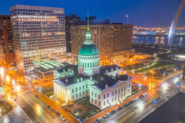 istock St. Louis downtown skyline at twilight 975467268