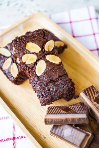 istock brownie with chocolate and almond 975467774