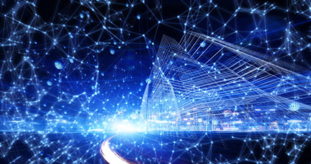 istock Digital wifi signals filling a city 975472436