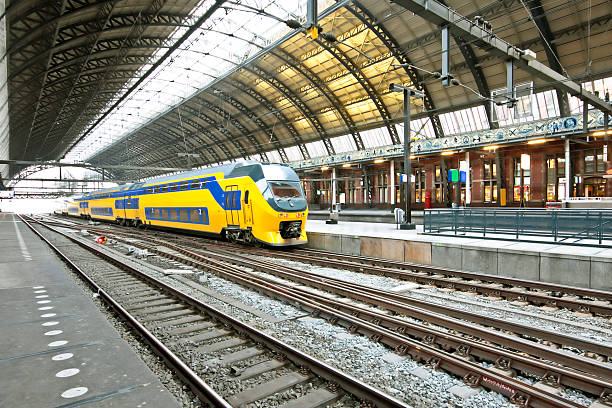 istock Train waiting in Central Station Amsterdam the Netherlands 97547592