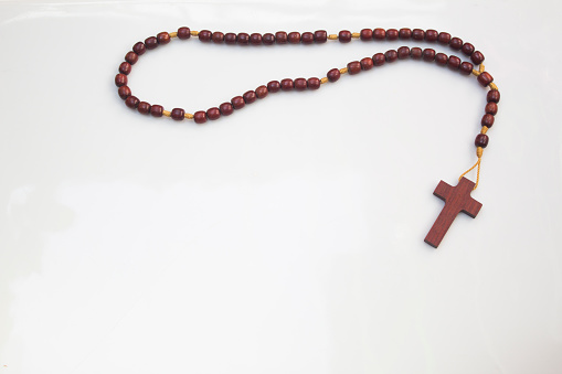 semi-precious stone necklace, rosary