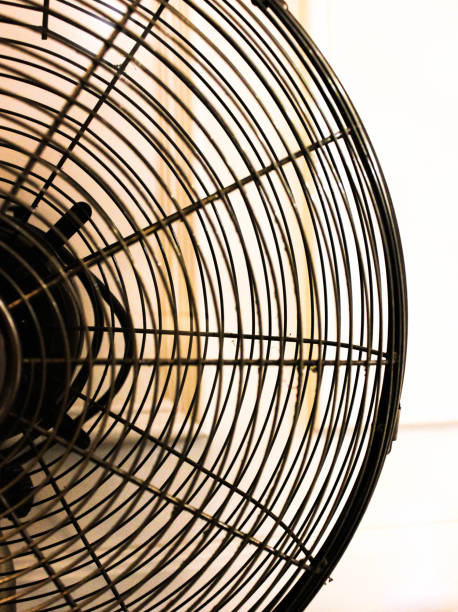 istock Retro electric fan for background concept close-up 975509998
