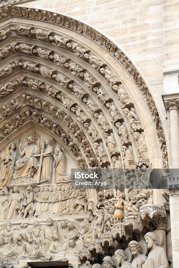 Notre Dame de Paris - Foto stock royalty-free di Architettura