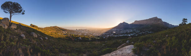 istock Panorama of Table Mountain at sunrise 975521432