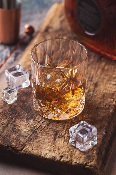 Glass of scotch whiskey