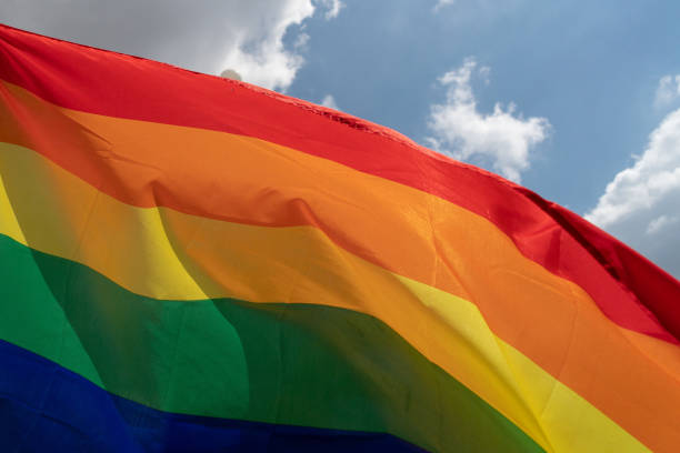 istock Gay Pride rainbow peace flag 975575728