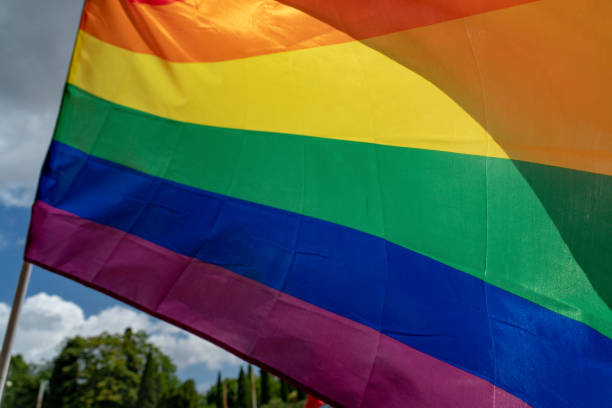 istock Gay Pride rainbow peace flag 975575752