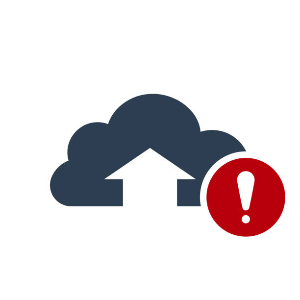 istock Upload icon, arrows icon with exclamation mark. Upload icon and alert, error, alarm, danger symbol 975578410