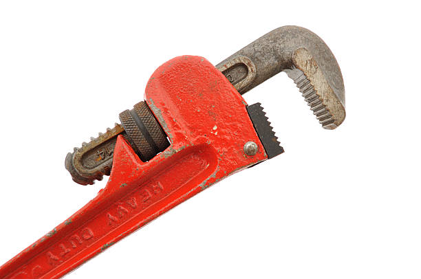 prix pipe wrench - adjustable wrench wrench clipping path red photos et images de collection