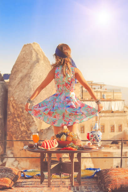 istock Embracing nature on sunset in Cappadocia 975586752
